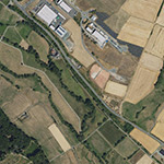 Die Lage von Offenhausen im Orthofoto