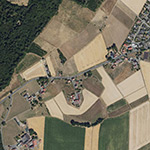 Die Lage von Hahnerheide im Orthofoto