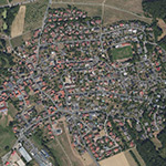 Die Lage von Niederndorf im Orthofoto