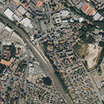 Die Lage von Stadtallendorf, Stadt im Orthofoto