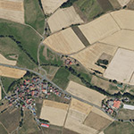 Die Lage von Hetschmühle im Orthofoto