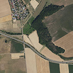 Die Lage von Ruchesloh im Orthofoto