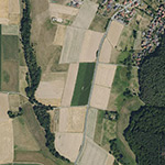 Die Lage von Tissenbach im Orthofoto