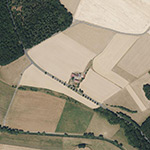Die Lage von Auhof im Orthofoto