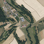 Die Lage von Burkendorf im Orthofoto