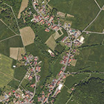Die Lage von Unter-Mühle im Orthofoto