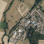 Die Lage von Bahnhof im Orthofoto