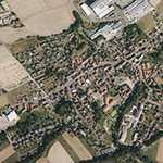 Die Lage von Grebenau, Stadt im Orthofoto
