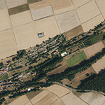 Die Lage von Hannches-Mühle im Orthofoto