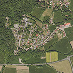 Die Lage von Oberwald im Orthofoto