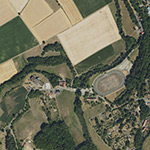 Die Lage von Ellersdorf im Orthofoto