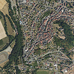 Die Lage von Homberg (Ohm), Burgmannenhaus im Orthofoto