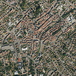Die Lage von Lauterbach (Hessen), Kreisstadt im Orthofoto