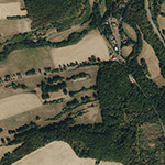 Die Lage von Waldschlösschen im Orthofoto