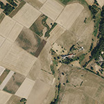 Die Lage von Rode im Orthofoto