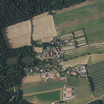 Die Lage von Sassen im Orthofoto