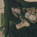 Die Lage von Richthof im Orthofoto