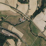 Die Lage von Helmesmühlen im Orthofoto