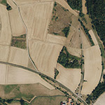 Die Lage von Heiligenbachs im Orthofoto