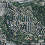Die Lage von Rothenberg-Siedlung im Orthofoto