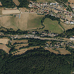 Die Lage von Bahnhof im Orthofoto