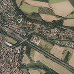 Die Lage von Hausenmühle im Orthofoto