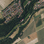 Die Lage von Untermühle im Orthofoto