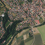 Die Lage von Obermühle im Orthofoto