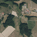 Die Lage von Unterbirkenhof im Orthofoto