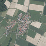 Die Lage von Altenhof im Orthofoto