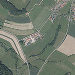 Die Lage von Sibillenhof im Orthofoto