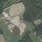 Die Lage von Obertannenhof im Orthofoto