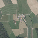Die Lage von Rödersbach im Orthofoto