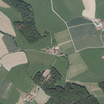 Die Lage von Unterbienhof im Orthofoto