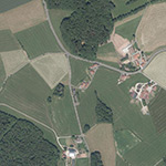 Die Lage von Unterschafhof im Orthofoto