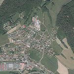 Die Lage von Mittbach im Orthofoto