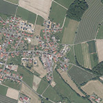 Die Lage von Hühnerkropf im Orthofoto