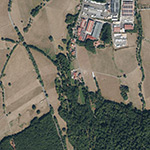 Die Lage von Waldmühle im Orthofoto