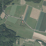 Die Lage von Gershof im Orthofoto