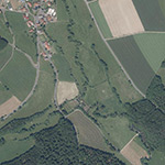 Die Lage von Waden im Orthofoto