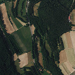 Die Lage von Hausenmühle im Orthofoto