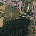 Die Lage von Bahnhof im Orthofoto
