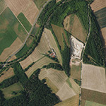 Die Lage von Gertraudenhof im Orthofoto