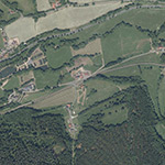 Die Lage von Unterlahngraben im Orthofoto