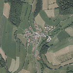 Die Lage von Obermaiersbach im Orthofoto
