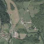 Die Lage von Unterbarnstein im Orthofoto