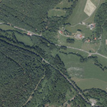 Die Lage von Altenhirza im Orthofoto