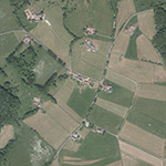 Die Lage von Mittelhof im Orthofoto
