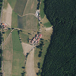 Die Lage von Rommersrain im Orthofoto