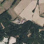 Die Lage von Kesselhof im Orthofoto